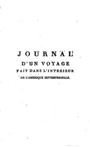 Tapa de Journal d'un voyage fait dans l'intérieur de l'Amérique Septentrionale ...