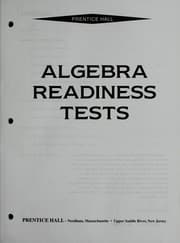 Tapa de Algebra Readiness Tests