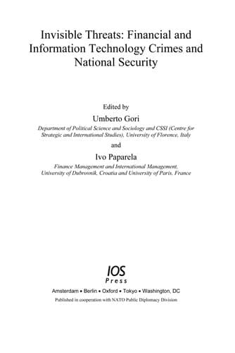 Tapa de Invisible threats
