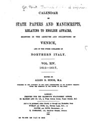 Tapa de Calendar of State Papers and Manuscripts Relating, to English Affairs ...