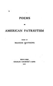 Tapa de Poems of American patriotism