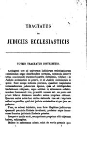 Tapa de Tractatus de judiciis ecclesiasticis: ubi et de vicario generali episcopi