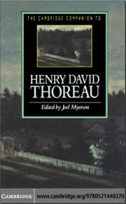 Tapa de The Cambridge companion to Henry David Thoreau