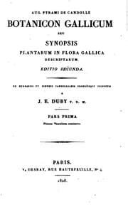 Tapa de Botanicon gallicum; seu Synopsis plantarum in Flora gallica descriptarum
