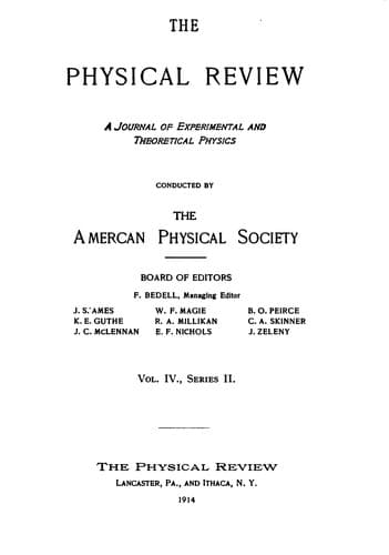Tapa de Physical Review