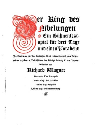 Tapa de Der ring des Nibelungen