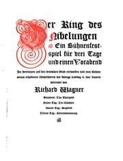 Tapa de Der ring des Nibelungen