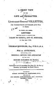 Tapa de A Short View of the Life and Character of Lieutenant-General Villettes