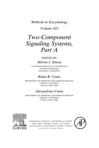 Tapa de Two-component signaling systems