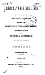 Tapa de Pennsylvania Archives