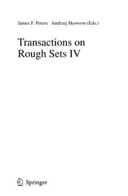 Tapa de Transactions on Rough Sets IV