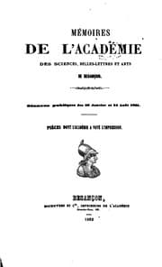 Tapa de Mémoires de l'Académie des sciences, belles-lettres et arts de Besançon