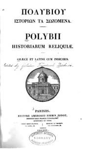 Tapa de Polybii Historiarum reliquiae: Graece et Latine cum indicibus