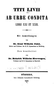 Tapa de Titi Livii ab urbe condita libri xxi et xxii