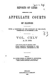 Tapa de Reports of Cases Determined in the Appellate Courts of Illinois