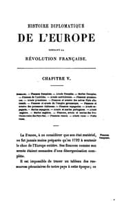 Tapa de Histoire diplomatique de l'Europe pendant la révolution française