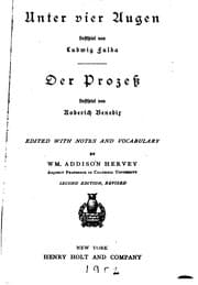 Tapa de Unter vier Augen