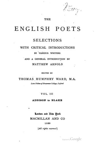 Tapa de The English poets