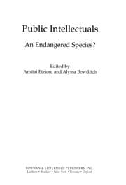 Tapa de Public intellectuals, an endangered species?