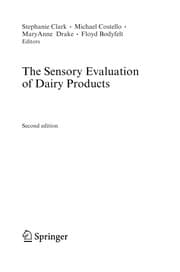 Tapa de The sensory evaluation of dairy products