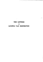 Tapa de Beethoven's Letters: A Critical Edition : with Explanatory Notes