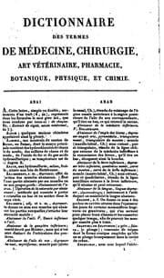 Tapa de Dictionnaire des termes de médecine, chirurgie, art vétérinaire, pharmacie ...