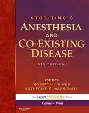 Tapa de Stoelting's anesthesia and co-existing disease