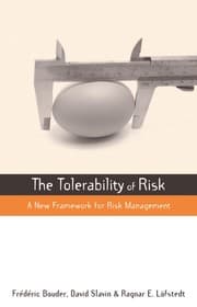 Tapa de The tolerability of risk