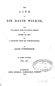 Tapa de The life of Sir David Wilkie