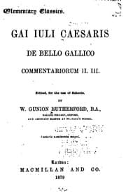 Tapa de Gai Iuli Caesaris De bello gallico commentariorum II. III.