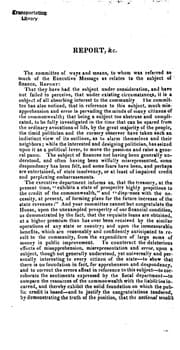 Tapa de Report of the Committee of Ways and Means to Whom was Referred So Much of the Governor's Message ...