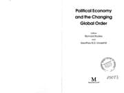 Tapa de Political economy and the changing global order