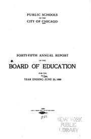 Tapa de Annual Report of the Superintendent of Schools