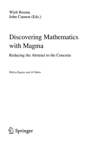Tapa de Discovering mathematics with Magma