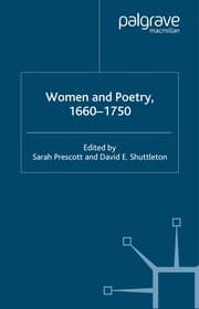 Tapa de Women and poetry, 1660-1750