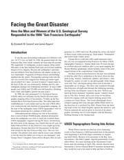 Tapa de Facing the Great Disaster, How the Men and Women of the U.S. Geological Survey Responded to the 1906 “San Francisco Earthquake”