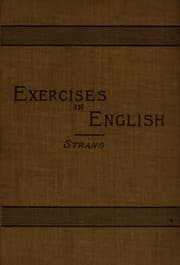 Tapa de Exercises in English: Selected and Classified for Criticism Or Correction