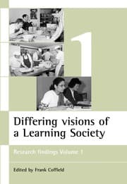 Tapa de Differing visions of a learning society