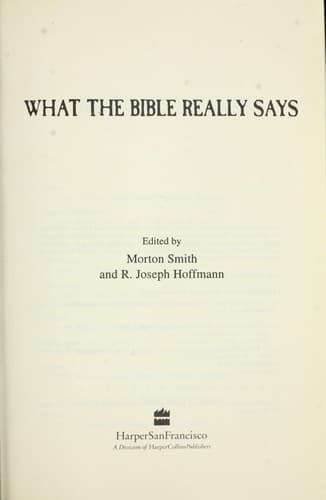 Tapa de What the Bible really says