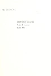 Tapa de Secretary of War papers, National Archives