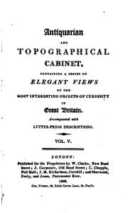 Tapa de The Antiquarian and Topographical Cabinet: Containing a Series of Elegant Views of the Most ...