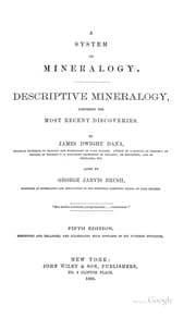 Tapa de The System of Mineralogy: Descriptive Mineralogy