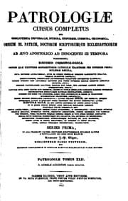 Tapa de Patrologiae cursus completus