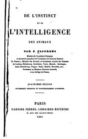 Tapa de De l'instinct et de l'intelligence des animaux