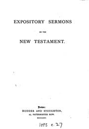 Tapa de Expository sermons on the New Testament