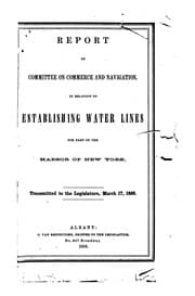 Tapa de Report of Committee on Commerce and Navigation in Relation to Establishing ...