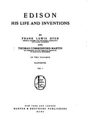 Tapa de Edison: His Life and Inventions