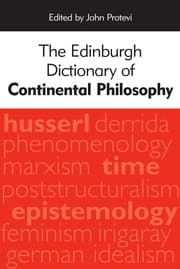 Tapa de The Edinburgh dictionary of continental philosophy