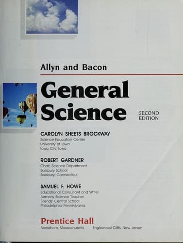 Tapa de Allyn and Bacon general science