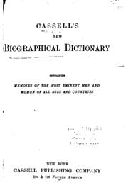 Tapa de Cassell's New Biographical Dictionary: Containing Memoirs of the Most ...